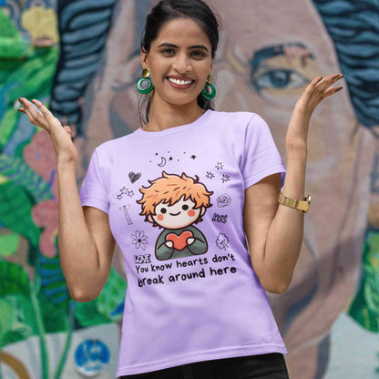 ed sheeran hearts don't break around here t-shirt music band buy online india the banyan tee tbt men women girls boys unisex Lavender