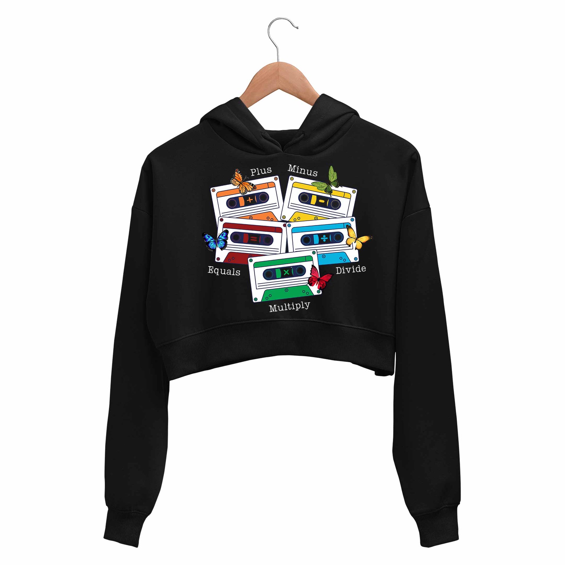 ed sheeran ed's math crop hoodie hooded sweatshirt upper winterwear music band buy online india the banyan tee tbt men women girls boys unisex black 