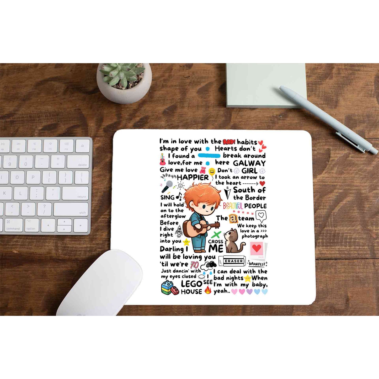 ed sheeran doodle mousepad logitech large anime music band buy online india the banyan tee tbt men women girls boys unisex