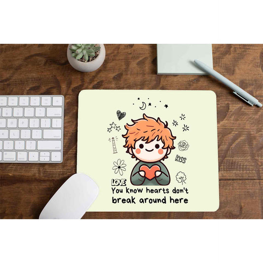 ed sheeran hearts don't break around here mousepad logitech large anime music band buy online india the banyan tee tbt men women girls boys unisex