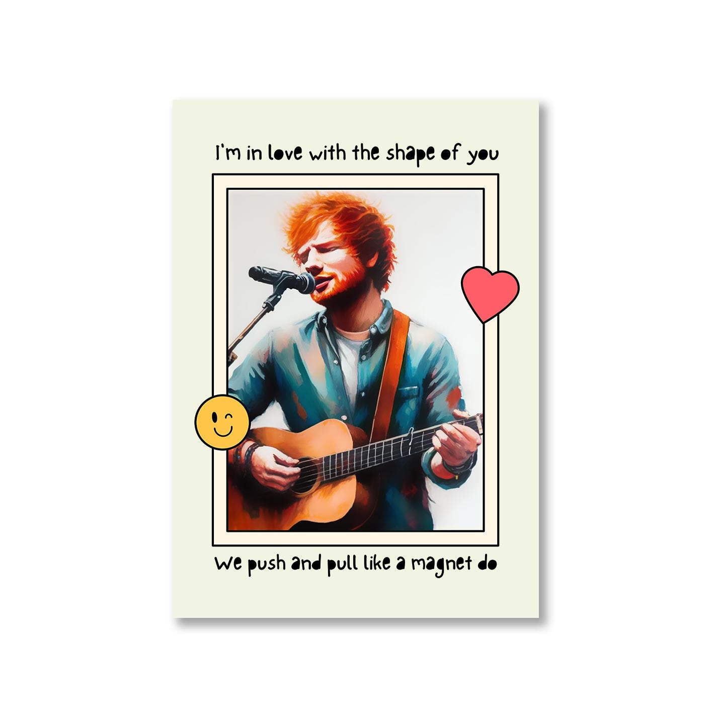 ed sheeran shape of you poster wall art buy online india the banyan tee tbt a4