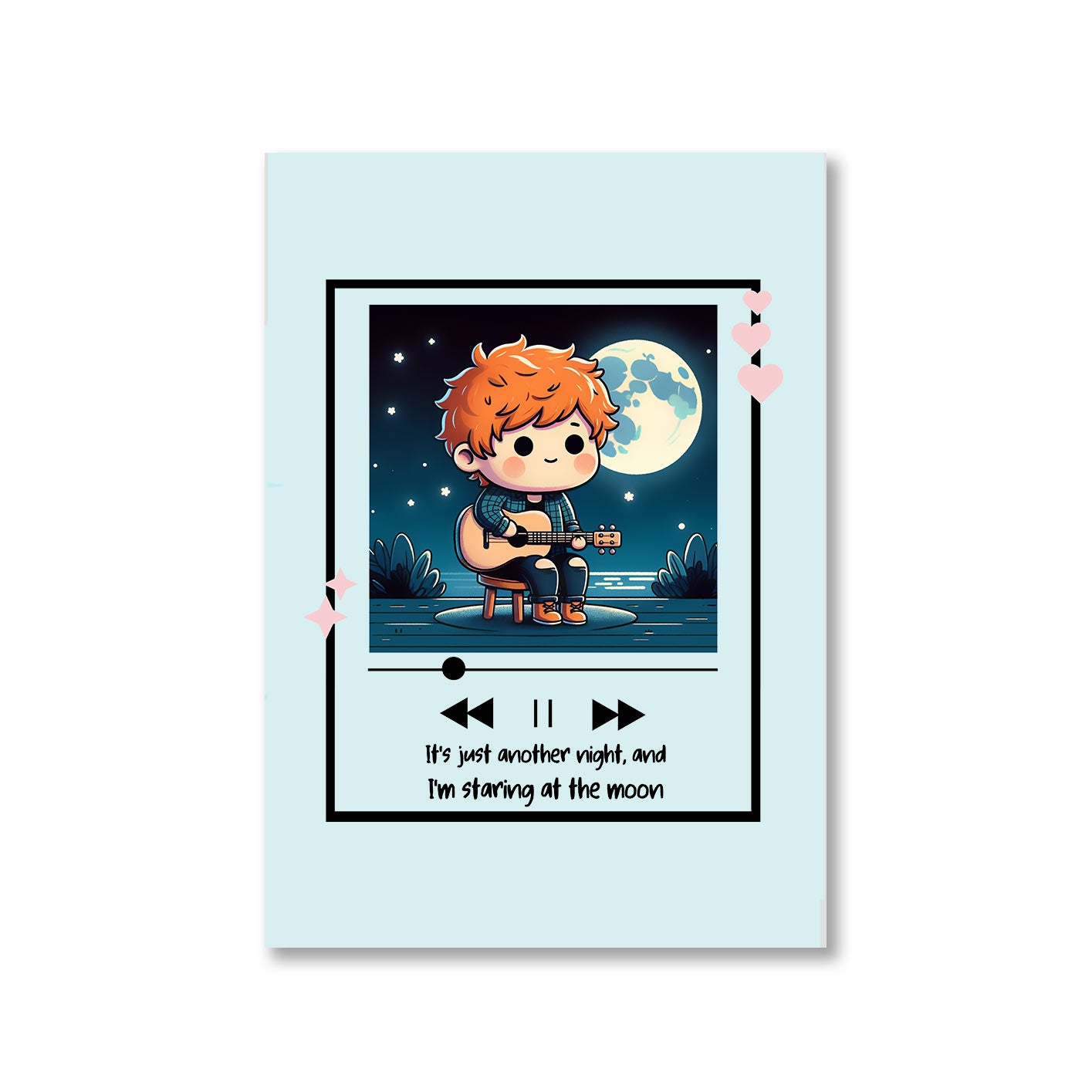 ed sheeran all of our stars poster wall art buy online india the banyan tee tbt a4