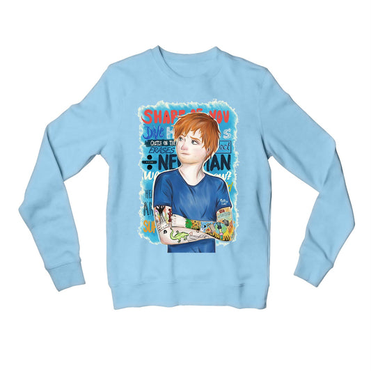 ed sheeran teddy sweatshirt upper winterwear music band buy online india the banyan tee tbt men women girls boys unisex baby blue