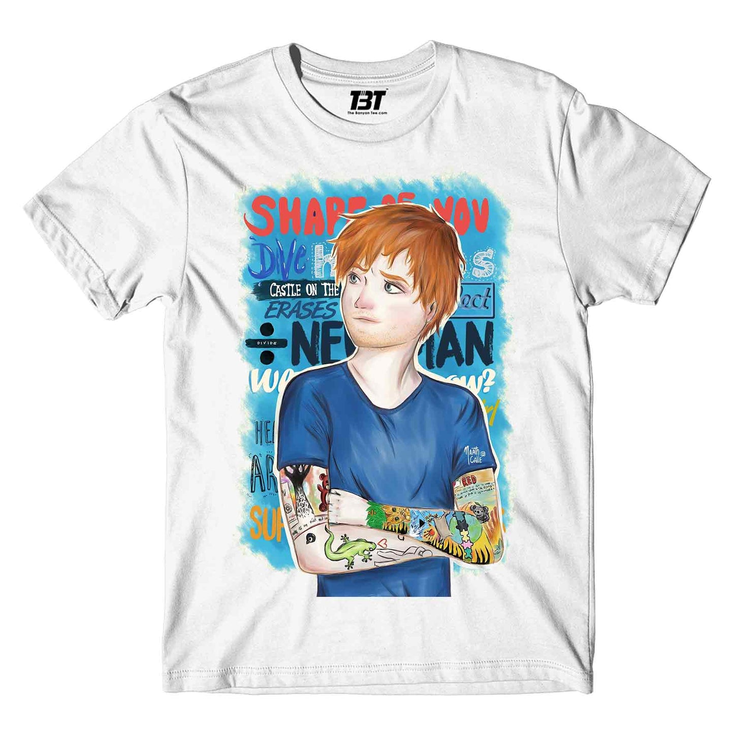 ed sheeran teddy t-shirt music band buy online india the banyan tee tbt men women girls boys unisex white