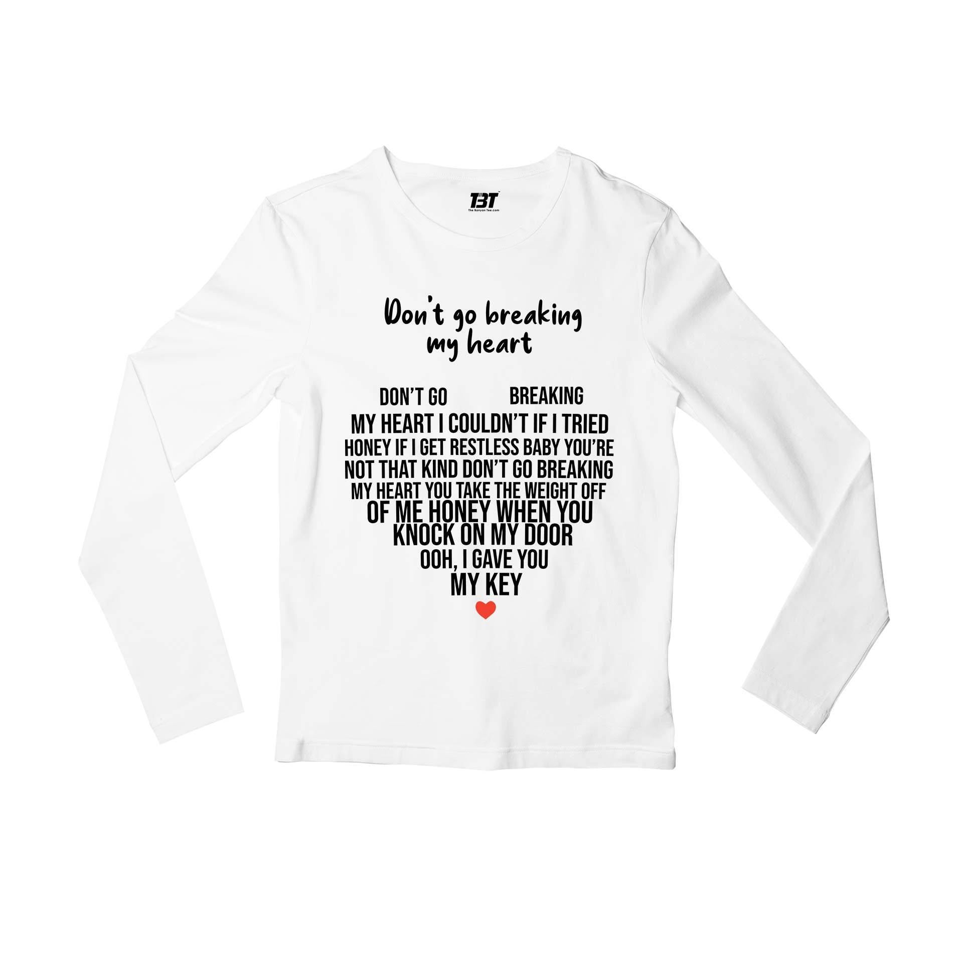 elton john don't go breaking my heart full sleeves long sleeves music band buy online india the banyan tee tbt men women girls boys unisex white