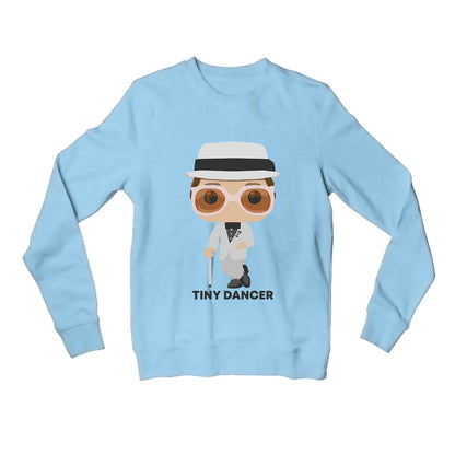 elton john tiny dancer sweatshirt upper winterwear music band buy online india the banyan tee tbt men women girls boys unisex baby blue