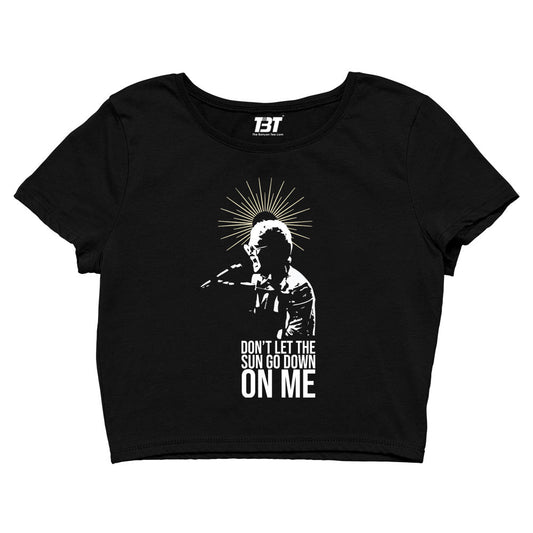 elton john don't let the sun go down on me crop top music band buy online india the banyan tee tbt men women girls boys unisex black