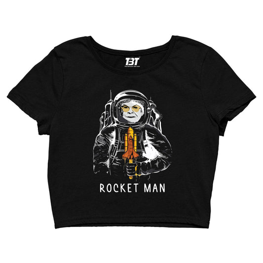 elton john rocket man crop top music band buy online india the banyan tee tbt men women girls boys unisex black