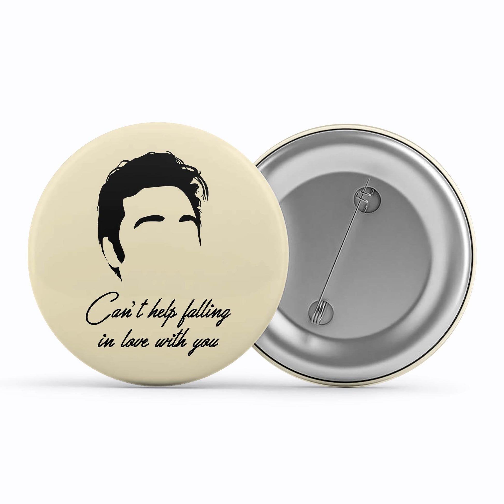 elvis presley can't help falling in love with you badge pin button music band buy online india the banyan tee tbt men women girls boys unisex