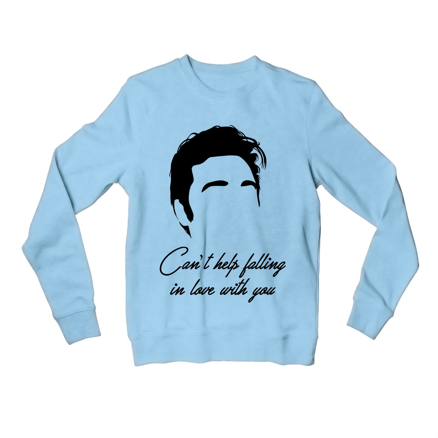 elvis presley can't help falling in love with you sweatshirt upper winterwear music band buy online india the banyan tee tbt men women girls boys unisex gray