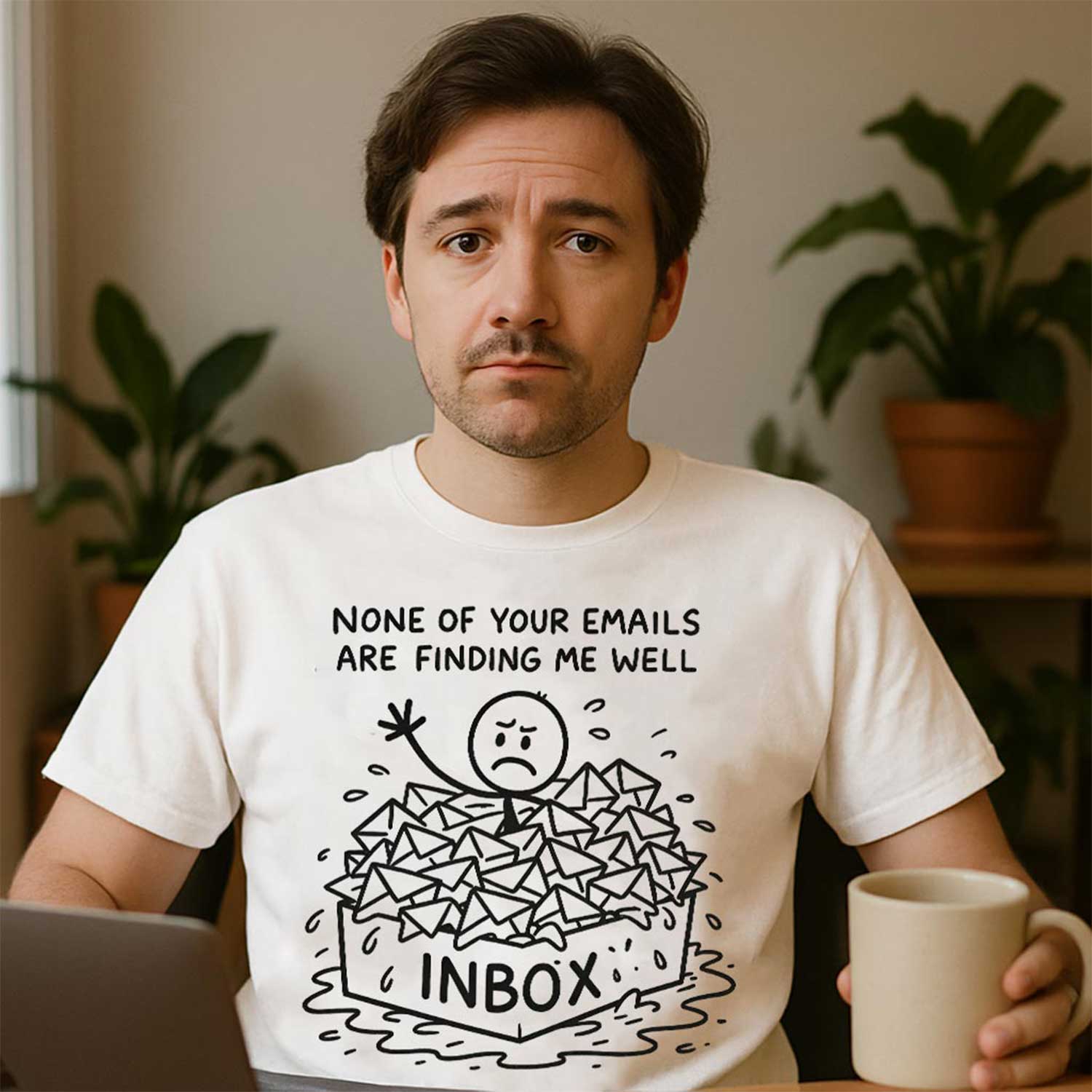 graphic emails t-shirt printed graphic stylish buy online india the banyan tee tbt men women girls boys unisex white 