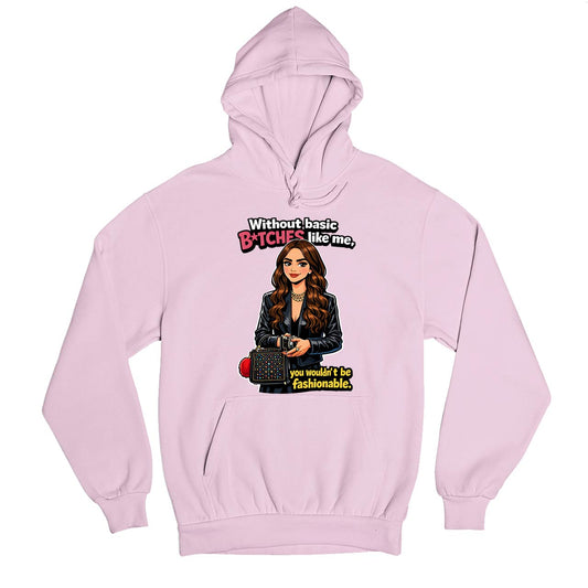 emily in paris fashionable hoodie hooded sweatshirt winterwear tv & movies buy online india the banyan tee tbt men women girls boys unisex baby pink 