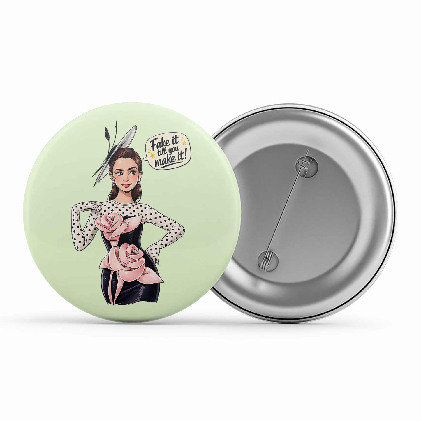 emily in paris fake it till you make it badge pin button tv & movies buy online india the banyan tee tbt men women girls boys unisex  