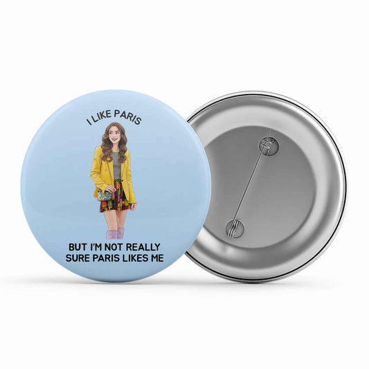 emily in paris i like paris badge pin button tv & movies buy online india the banyan tee tbt men women girls boys unisex  