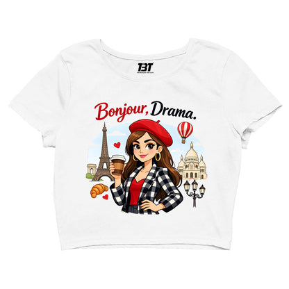 emily in paris bonjour drama crop top tv & movies buy online india the banyan tee tbt men women girls boys unisex s 