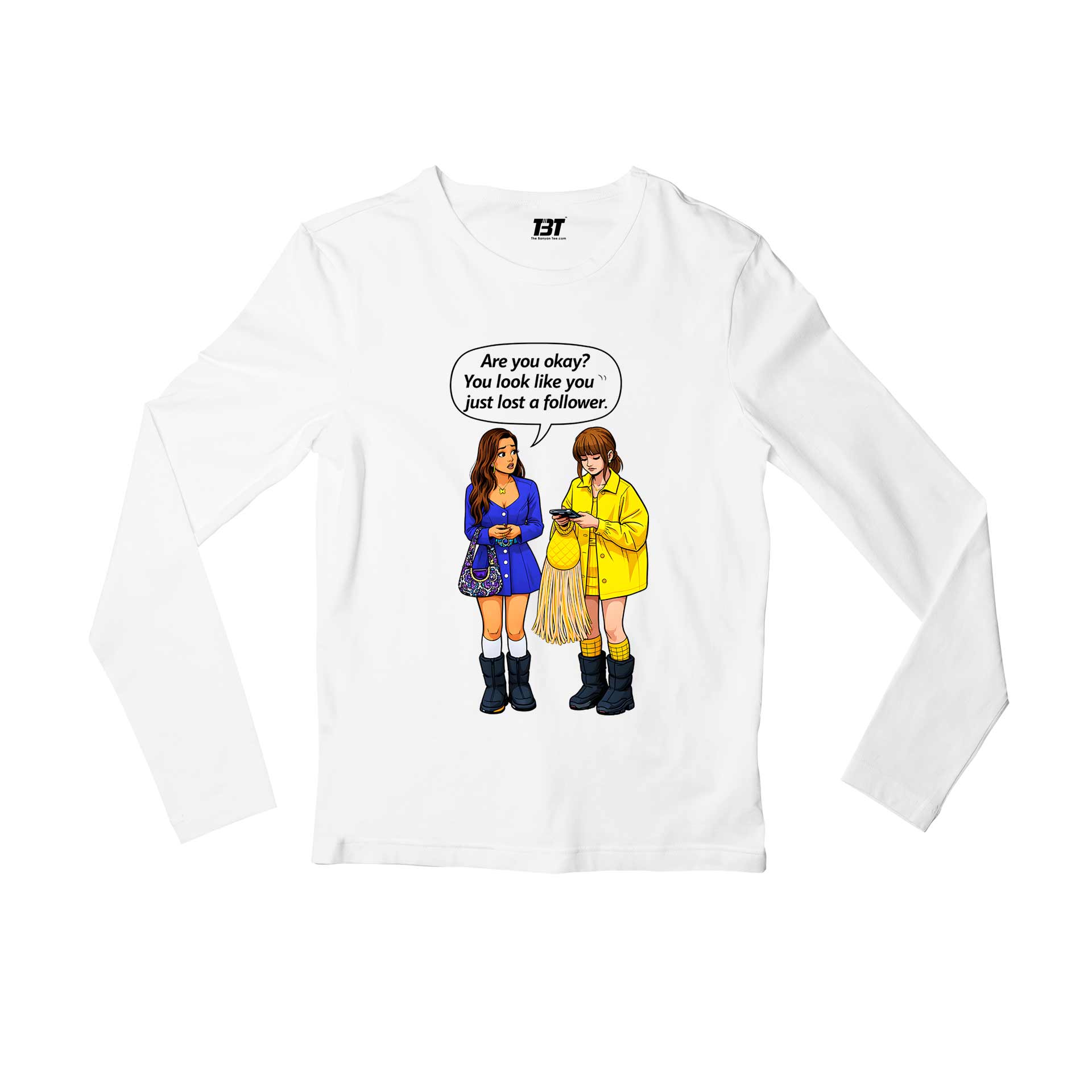 emily in paris lost a follower full sleeves long sleeves tv & movies buy online india the banyan tee tbt men women girls boys unisex white 