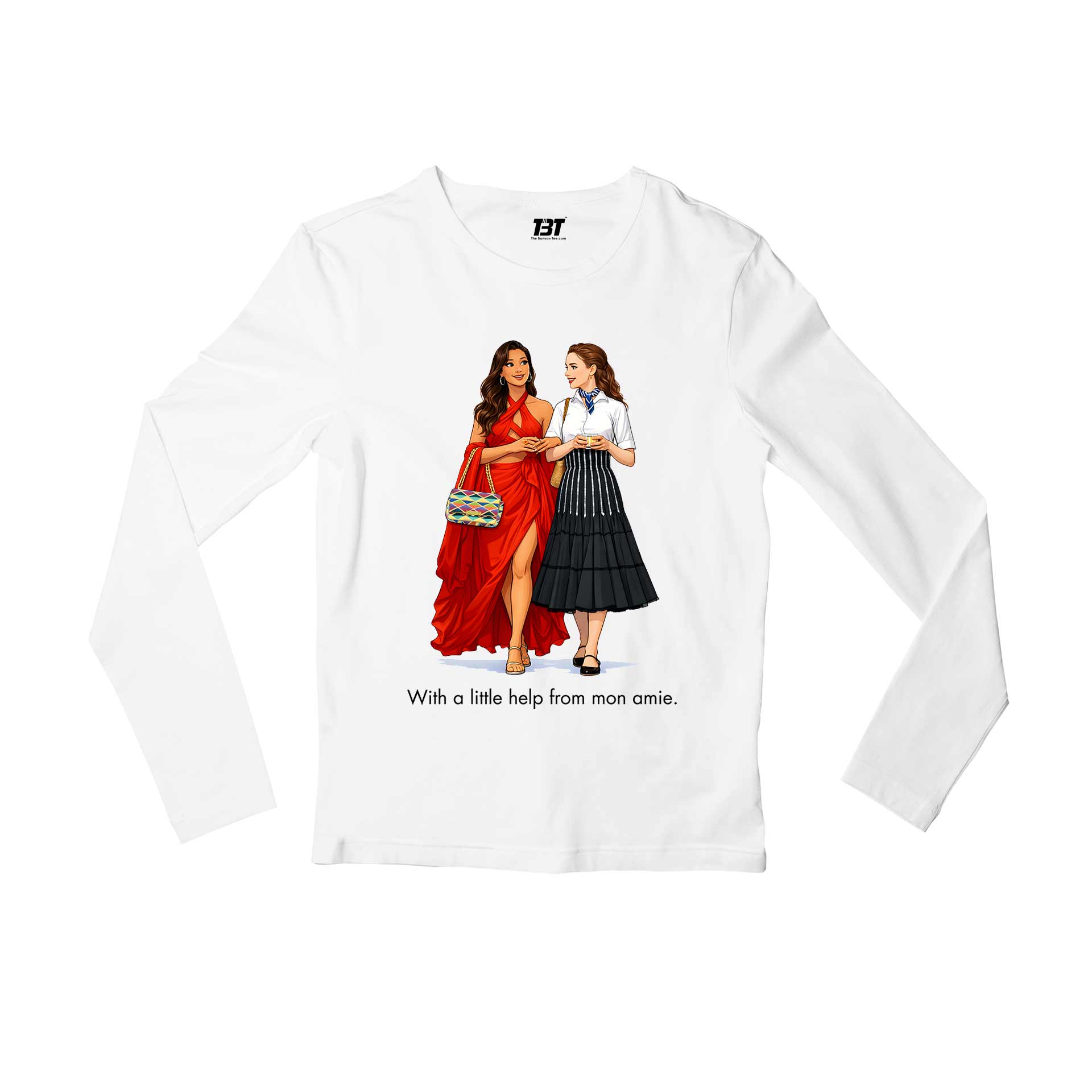 emily in paris mon amie full sleeves long sleeves tv & movies buy online india the banyan tee tbt men women girls boys unisex white 