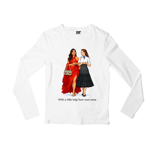 emily in paris mon amie full sleeves long sleeves tv & movies buy online india the banyan tee tbt men women girls boys unisex white 