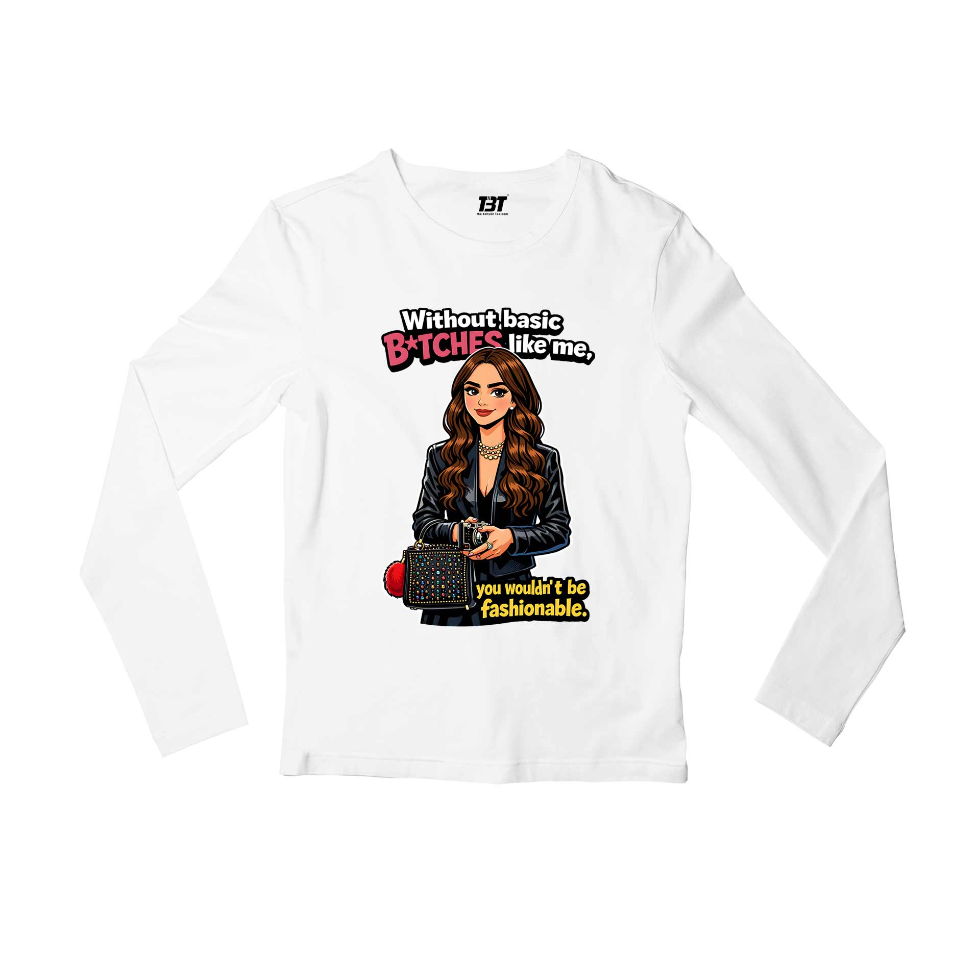 emily in paris fashionable full sleeves long sleeves tv & movies buy online india the banyan tee tbt men women girls boys unisex white 