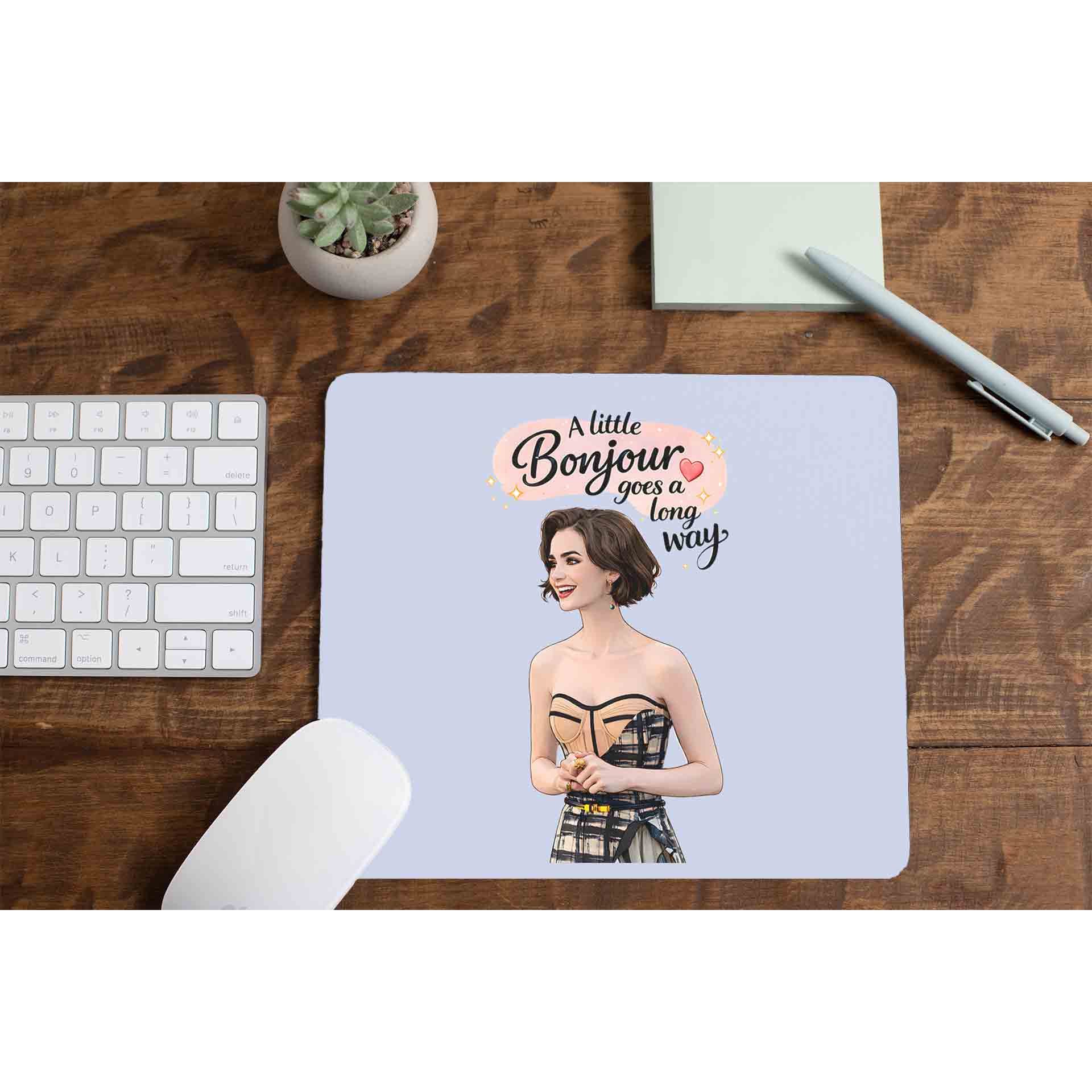 emily in paris a little bonjour mousepad logitech large anime tv & movies buy online india the banyan tee tbt men women girls boys unisex  