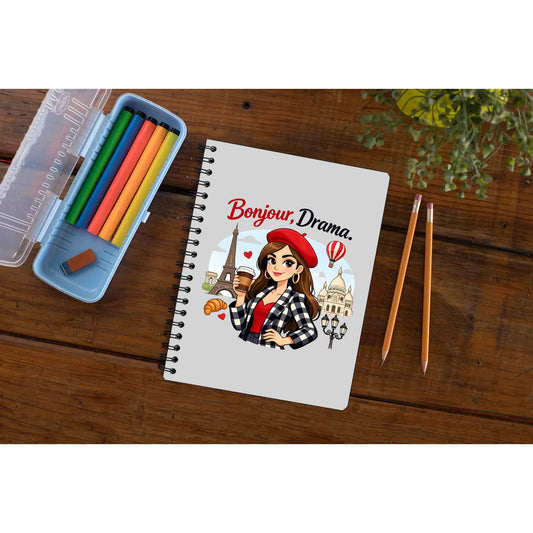emily in paris bonjour drama notebook notepad diary buy online india the banyan tee tbt unruled 