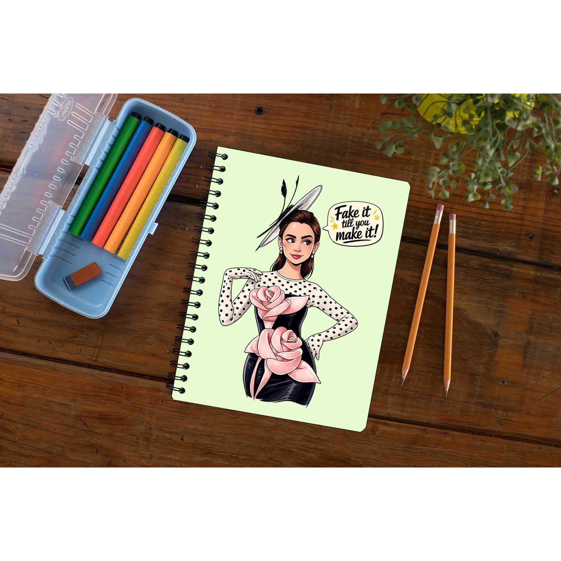 emily in paris fake it till you make it notebook notepad diary buy online india the banyan tee tbt unruled 