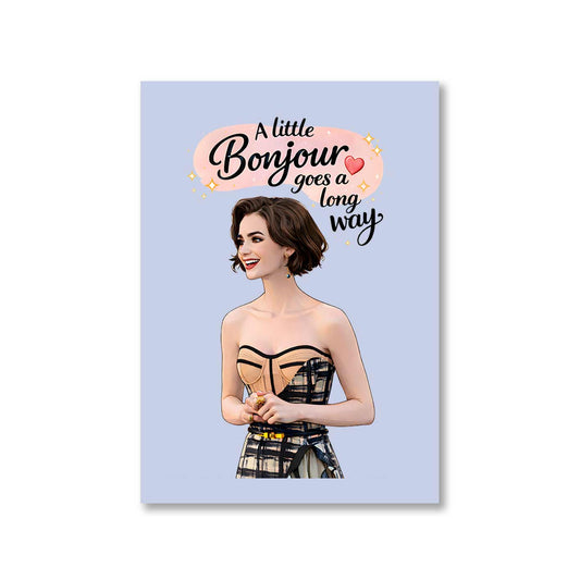 emily in paris a little bonjour poster wall art buy online india the banyan tee tbt 8 x 10 