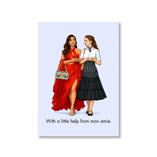 emily in paris mon amie poster wall art buy online india the banyan tee tbt 8 x 10 