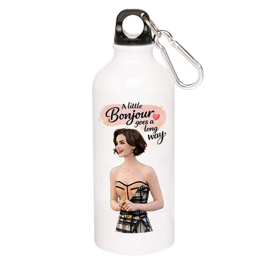 emily in paris a little bonjour sipper steel water bottle flask gym shaker tv & movies buy online india the banyan tee tbt men women girls boys unisex  