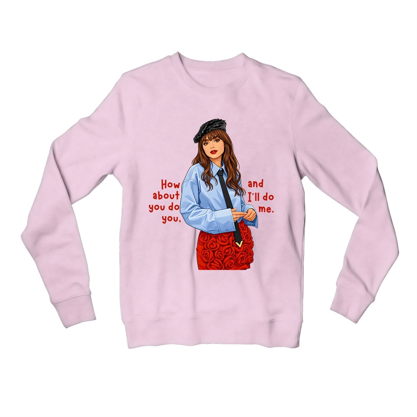 emily in paris how about you do you sweatshirt upper winterwear tv & movies buy online india the banyan tee tbt men women girls boys unisex baby pink 