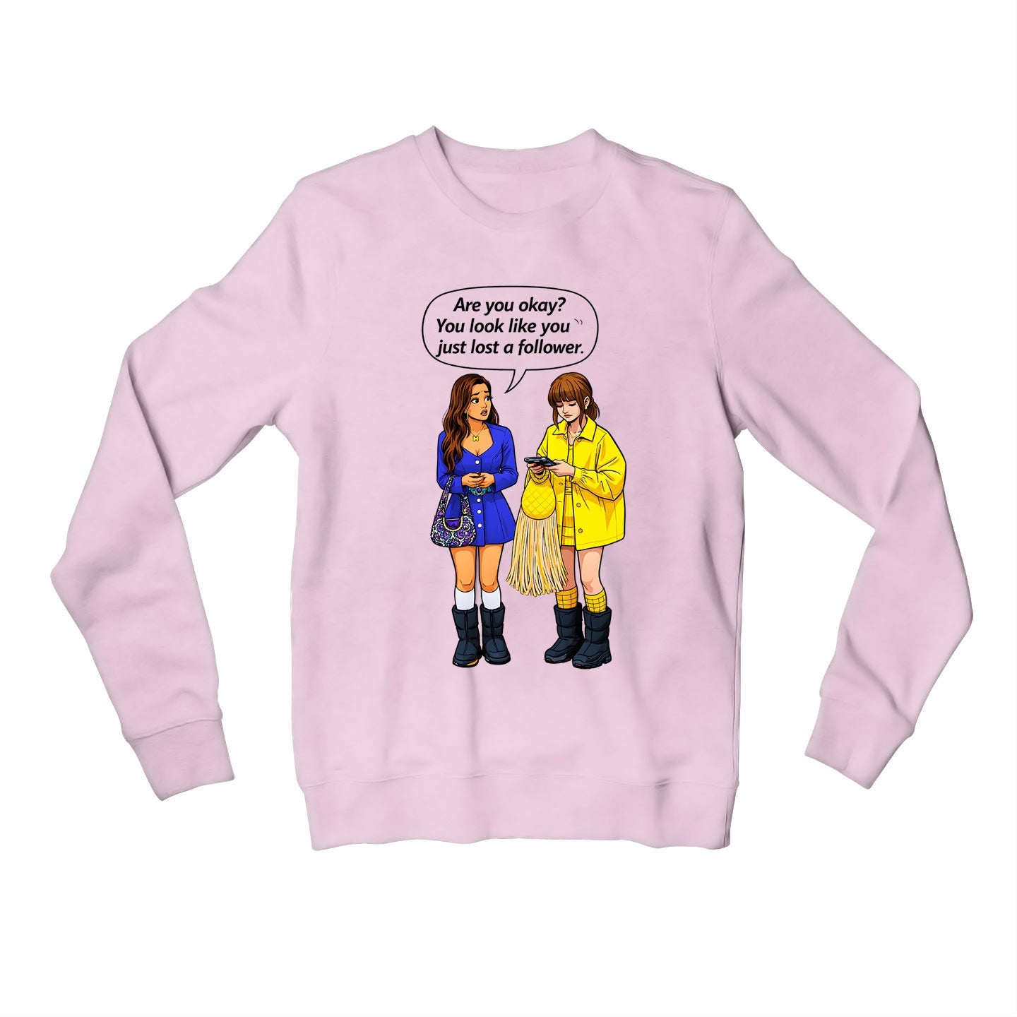 emily in paris lost a follower sweatshirt upper winterwear tv & movies buy online india the banyan tee tbt men women girls boys unisex baby pink 