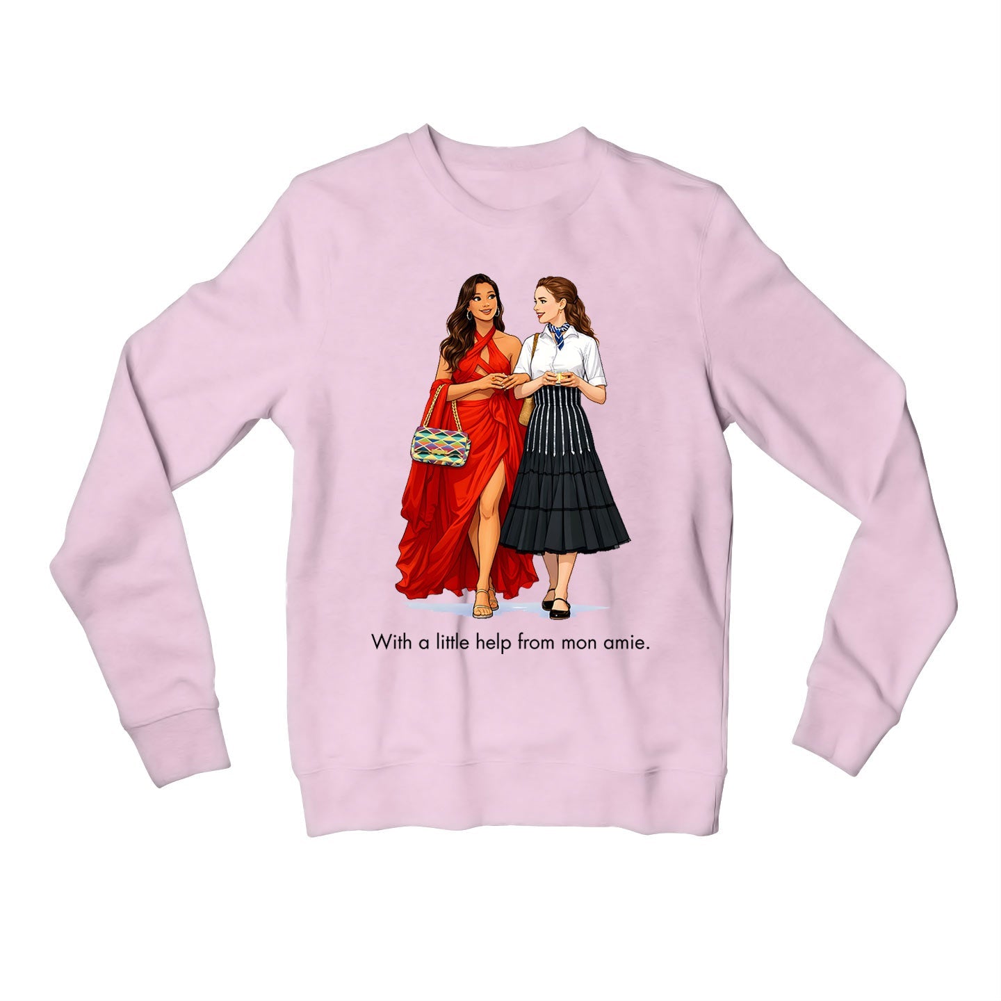 emily in paris mon amie sweatshirt upper winterwear tv & movies buy online india the banyan tee tbt men women girls boys unisex baby pink 