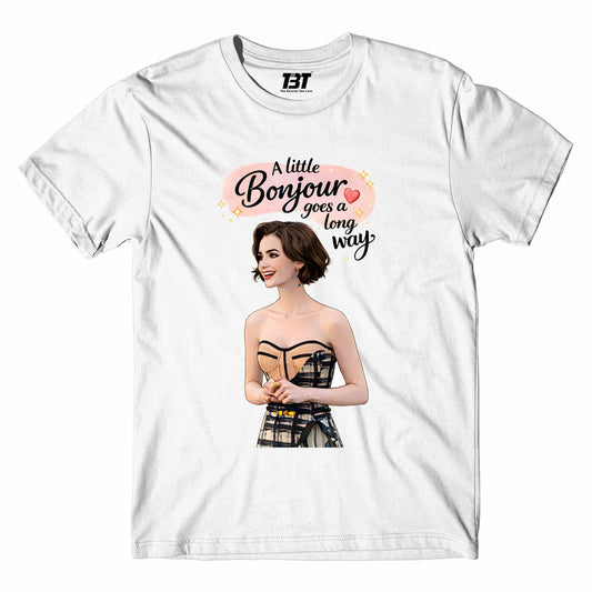 emily in paris a little bonjour t-shirt tv & movies buy online india the banyan tee tbt men women girls boys unisex white 