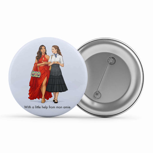 emily in paris mon amie badge pin button tv & movies buy online india the banyan tee tbt men women girls boys unisex  