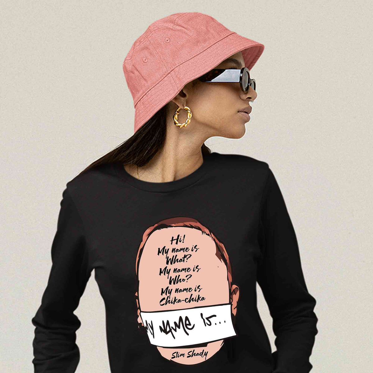 Eminem T-Shirt Arrest da Donna in Nero Eminem T-Shirt Arrest da Donna in Nero