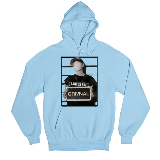 eminem criminal hoodie hooded sweatshirt winterwear music band buy online india the banyan tee tbt men women girls boys unisex baby blue