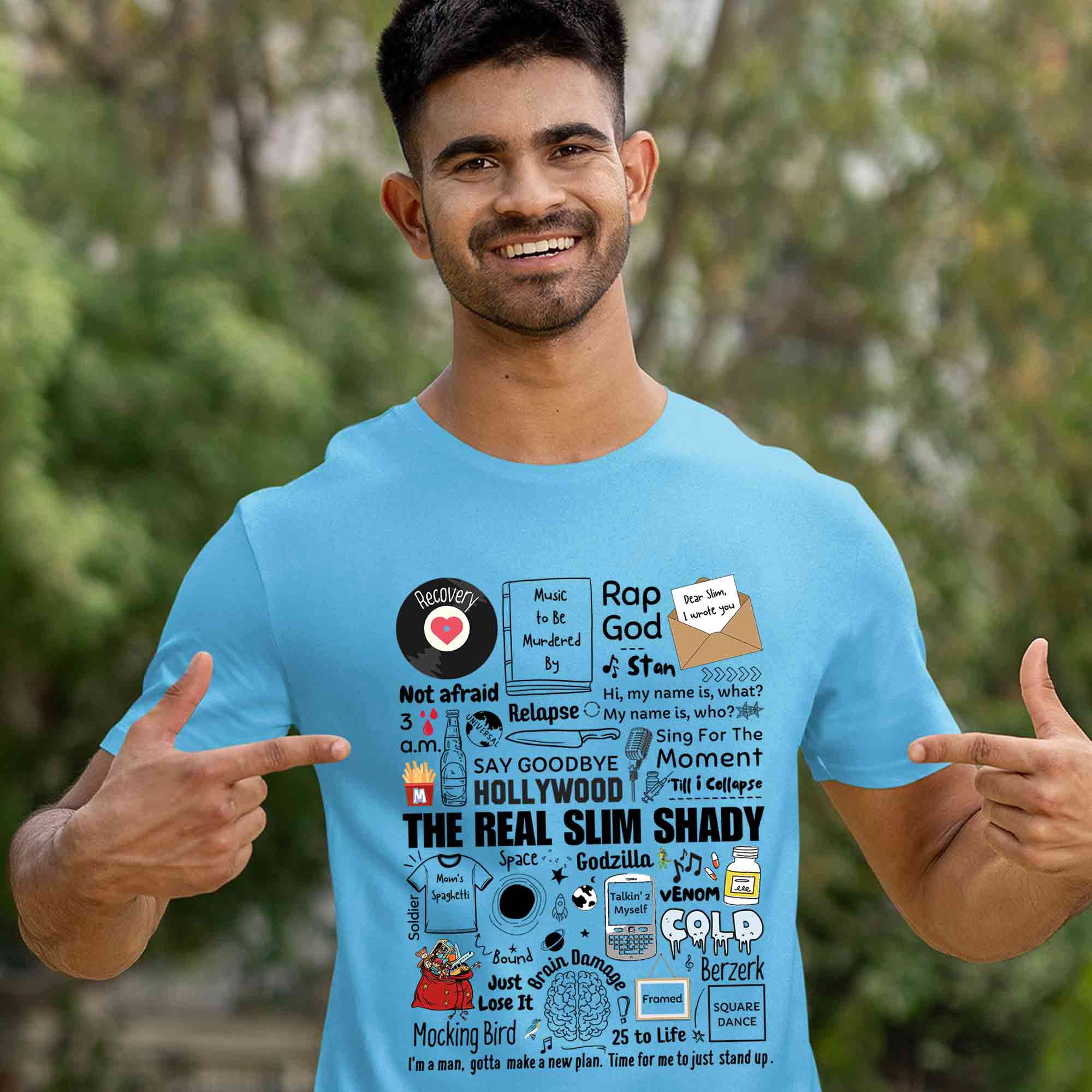 Eminem T shirt - Shady Doodle 100% Cotton | Soft & Comfy – The