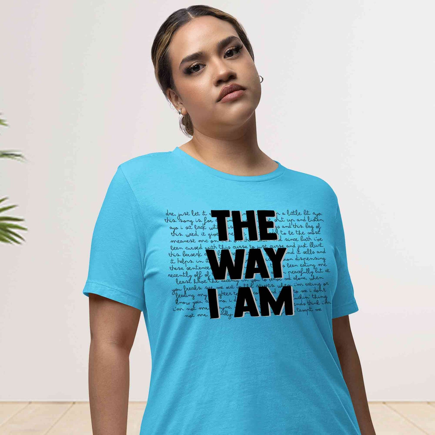 eminem the way i am t-shirt music band buy online india the banyan tee tbt men women girls boys unisex Sky Blue
