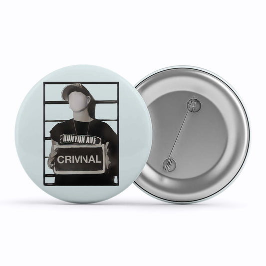 eminem criminal badge pin button music band buy online india the banyan tee tbt men women girls boys unisex