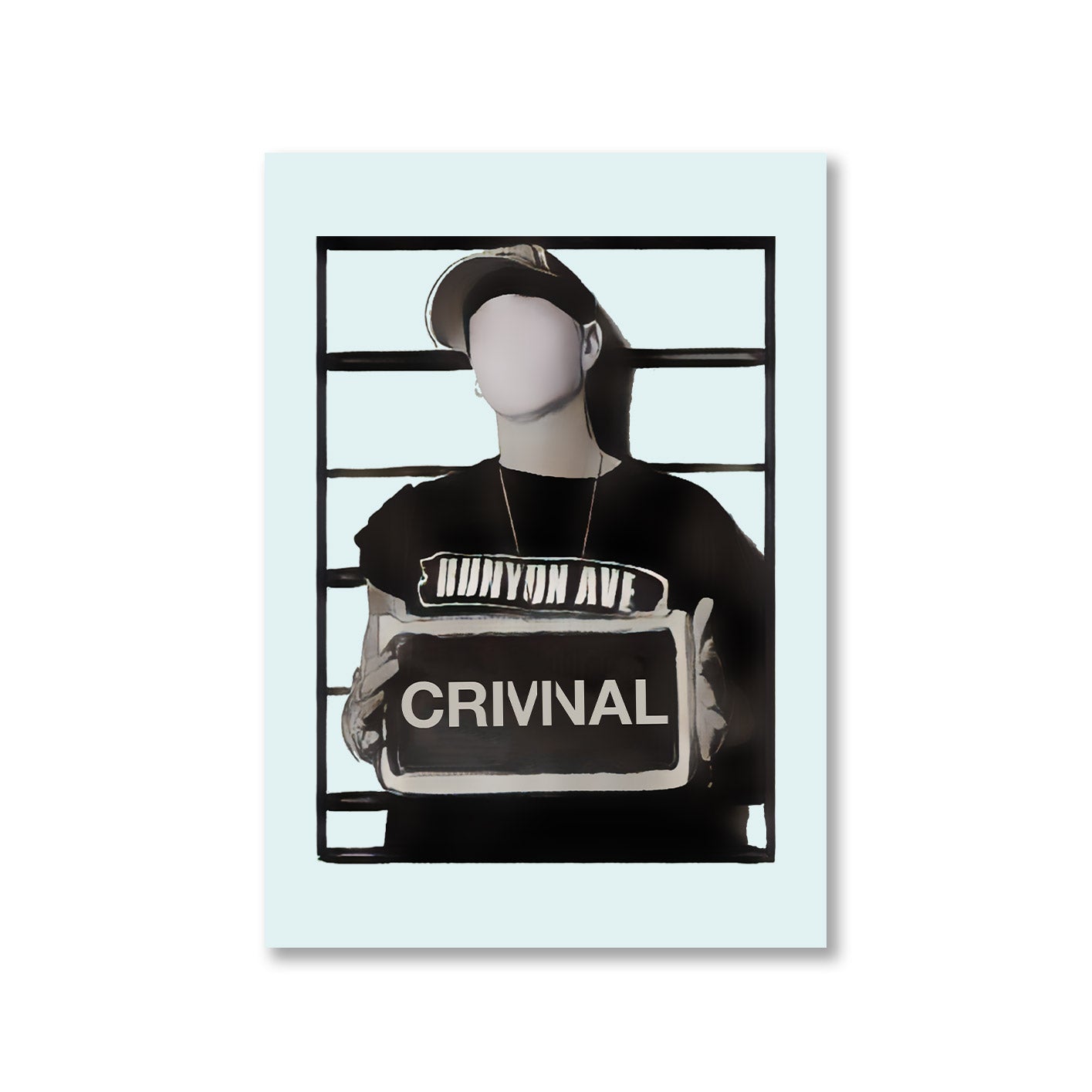 eminem criminal poster wall art buy online india the banyan tee tbt a4