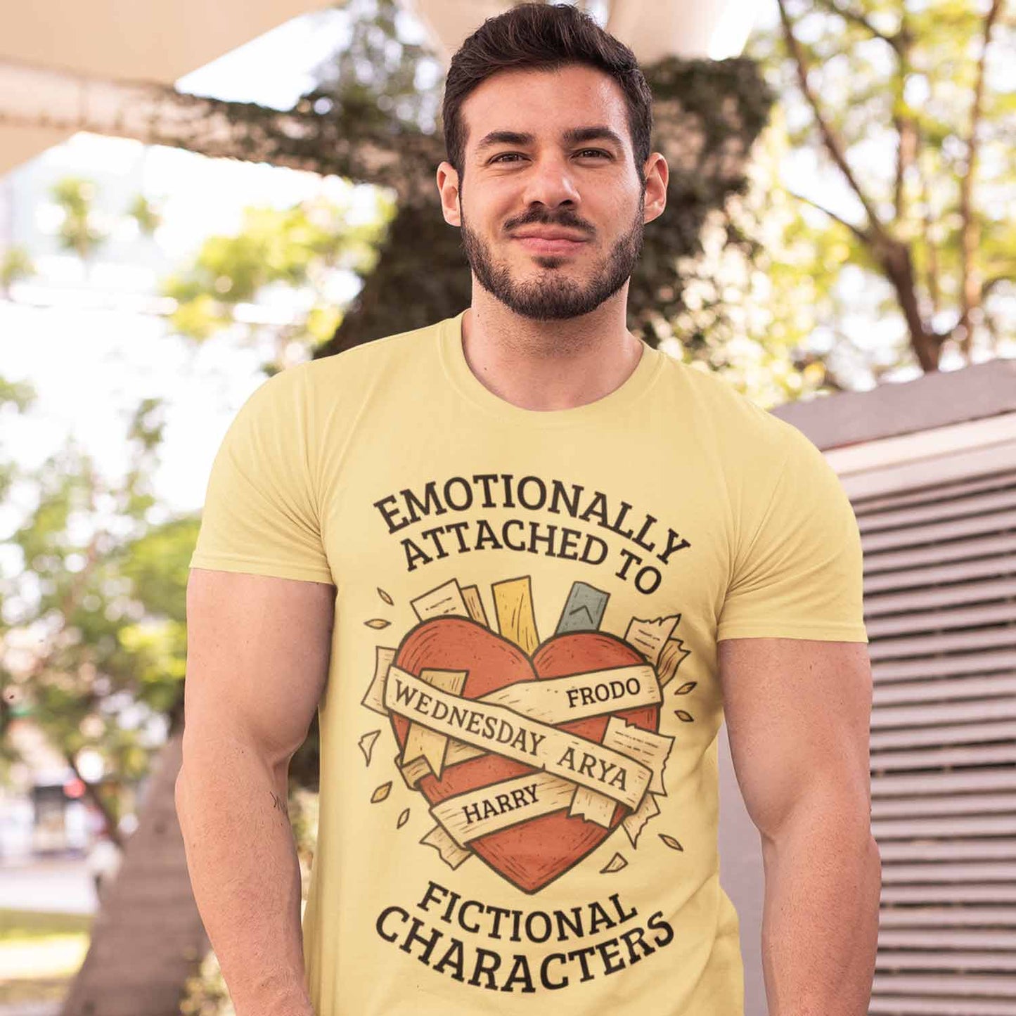 T shirt - Emotionally Attached To Fictional Characters