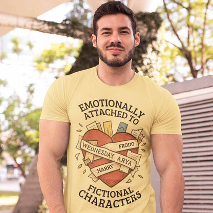 T shirt - Emotionally Attached To Fictional Characters
