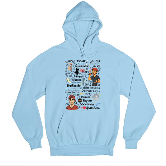 enrique the doodle escape hoodie hooded sweatshirt winterwear music band buy online india the banyan tee tbt men women girls boys unisex baby blue