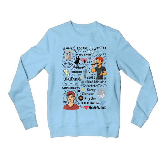 enrique the doodle escape sweatshirt upper winterwear music band buy online india the banyan tee tbt men women girls boys unisex baby blue 