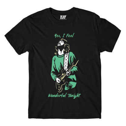 eric clapton wonderful tonight t-shirt music band buy online india the banyan tee tbt men women girls boys unisex Black