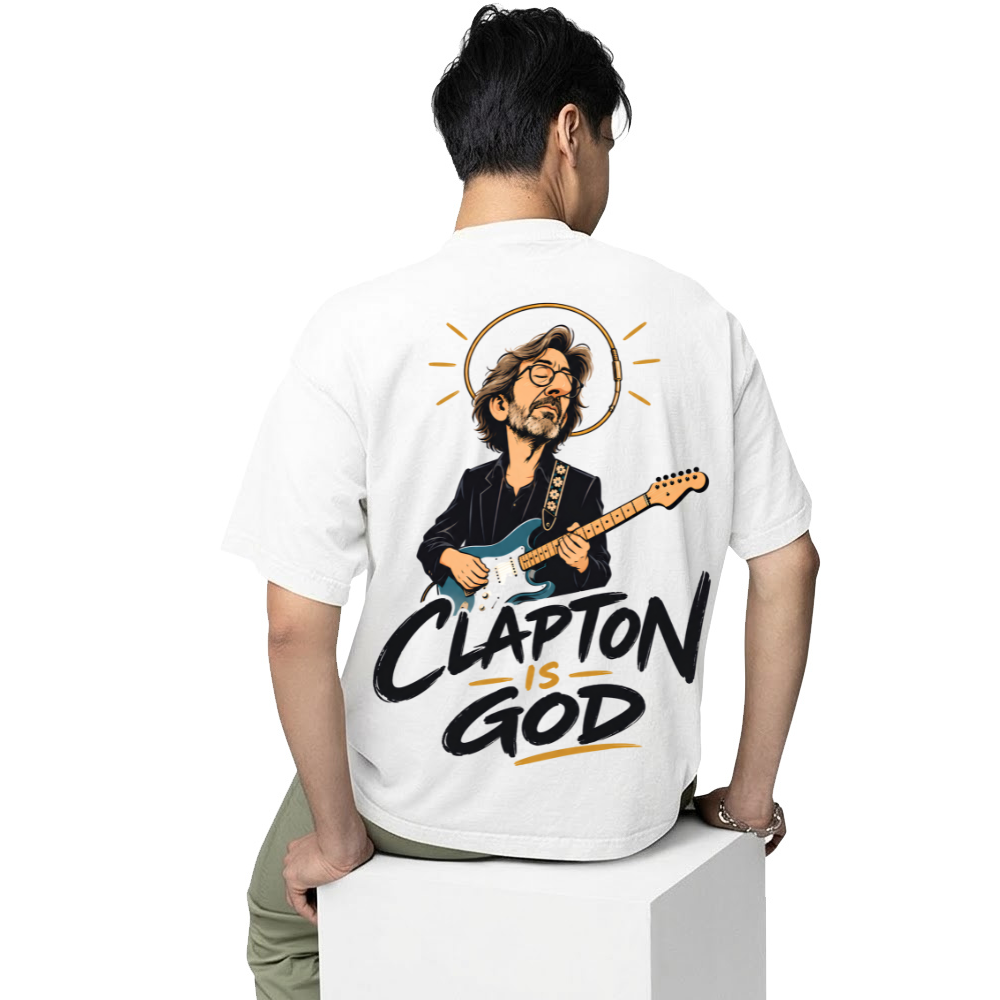 eric clapton clapton is god oversized t shirt 
