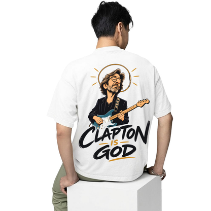 eric clapton clapton is god oversized t shirt 