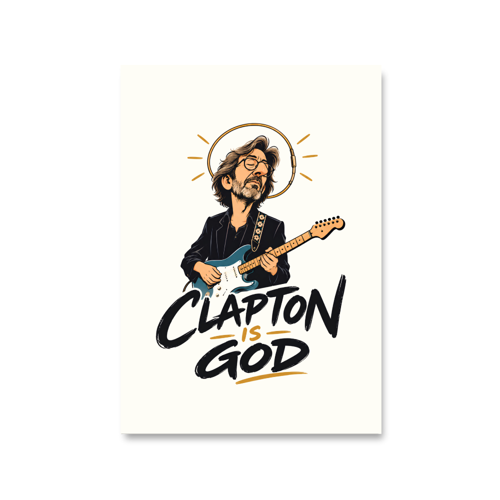 eric clapton clapton is god poster wall art buy online india the banyan tee tbt 8 x 10 