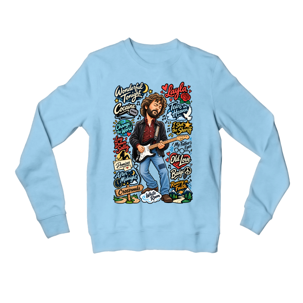 eric clapton clapton's canvas sweatshirt upper winterwear music band buy online india the banyan tee tbt men women girls boys unisex baby blue 