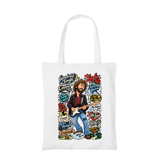 eric clapton clapton's canvas tote bag cotton printed music band buy online india the banyan tee tbt men women girls boys unisex  